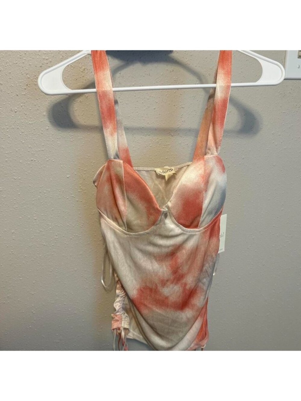 Verah pink and beige tie-dye crop top .Brand new with tags .